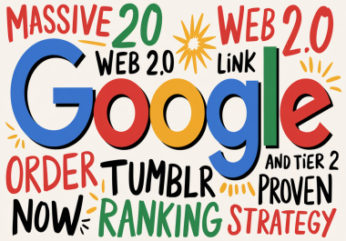 Massive 20 Web 2.0 Link Wheel and Tier 2 Tumblr Proven Ranking Strategy
