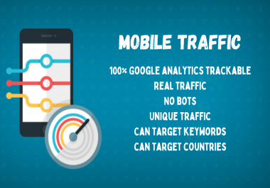 5000 real mobile traffic to your website