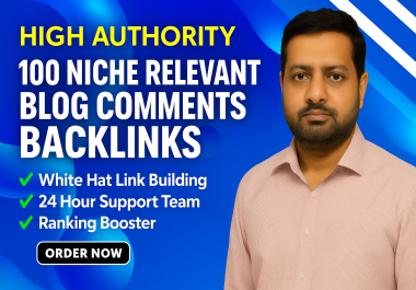 100 High Authority Niche Relevant seo backlinks