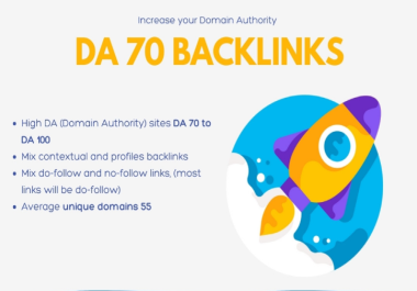 Create 10 High DA Backlinks from DA 70+ sites To Skyrocket you SERP