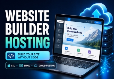 I will provide monthly website builder hosting with SSL and email