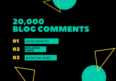 20,000 high quality Gsa Blog Comments Backlinks for Seo Ranking