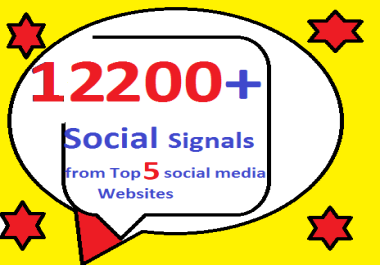 12000+ HQ Mixed SEO Social bookmarks from Top 5 social media sites