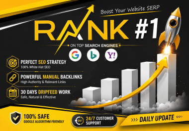 Rank Website on Google,  30 Days SEO Backlinks Manual