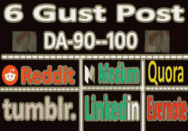 SUPERSTRONG DA90+ Guest Post On 6 Website Fast Google Indexing