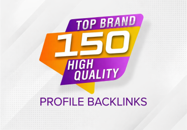 I will Skyrocket Your SEO with High Quality 150 Profile Backlinks