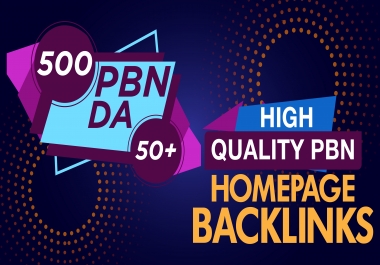Make 500 PBN Posts Dofolow Backlinks Upto DA50