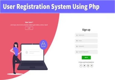 Write a PHP login & registration system in your website