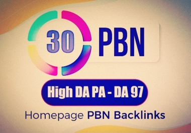 30 Google SITE PBNs Dofollow Backlinks - DA97