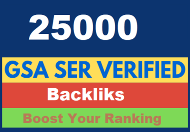 25000 GSA Ser verified backlinks for rocket ranking