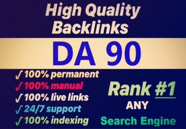 Manual 30 high authority backlinks DA90+