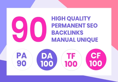 Do 90 High Quality Permanent Manual SEO Backlinks with Unique Domain