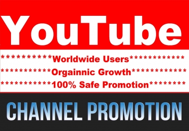 Organic YouTube Account Or Chanel Promotion