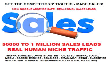 3 Months Sales Leads Real Human Conversion Traffic Campaign