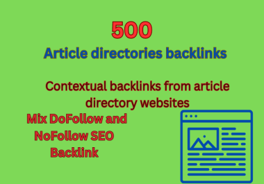 Article directories backlinks contextual backlinks