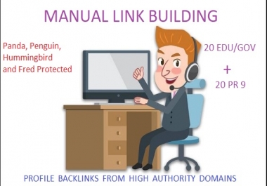 20 Edu - Gov + 20 PR 9 High DA SEO Authority Backlinks - Fire your Google Ranking