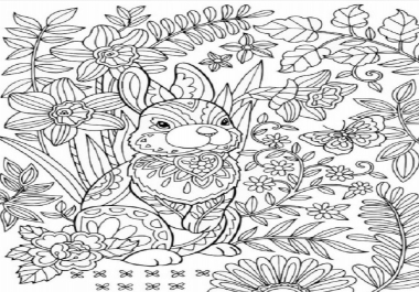 I will send you 200 printable coloring pages of floral mandalas and animals