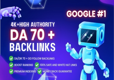 Build Powerful and high da dofollow SEO backlinks for google top rankings