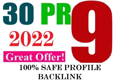 Get TOP 30 HIGH DA PA Profile Backlinks to increase WEB ranking
