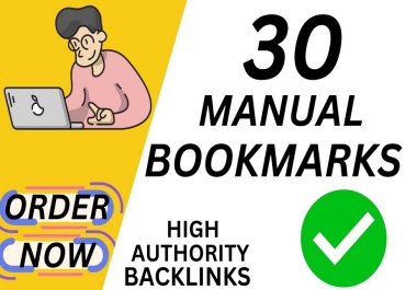 Top 30 live Social Bookmarking links For Your Website or page or video within 24 hours