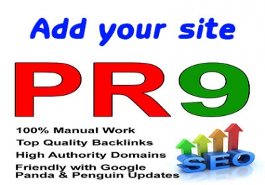 Add your site to Quality PR9 Websites Backlinks DA70
