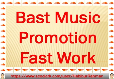 I will do bast natural music promotion to improve your Audio & Music