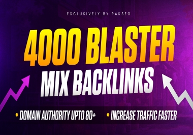 Build 4000 High Authority Mix SEO Backlinks Manually