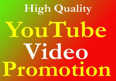 Do Organic YouTube Video Promotion & Get Rank