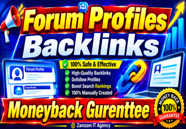 I will do 3300 forum posting backlinks based on your keyword relevant topics