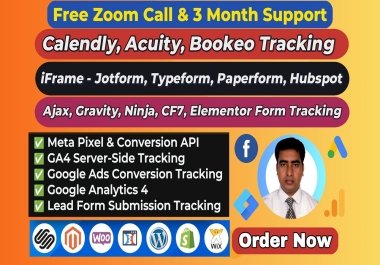 Setup or Fix Calendly,  Acuity,  iframe,  Jotform,  Typeform,  Hubspot Form Tracking via GTM