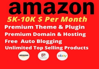 I will design premium affiliate autopilot website 10k products