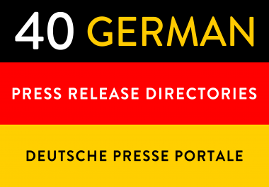 Manual submissions to 40 german deutsche press release directories backlinks seo link building