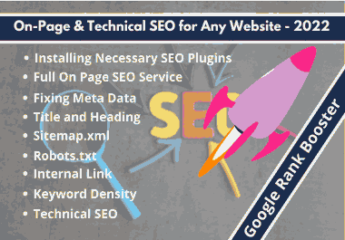 Help to Rank Website on Google's First Page - 30 Days SEO Service