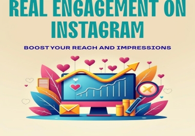 Instagram Profile Real Engagement With Reach and impressions