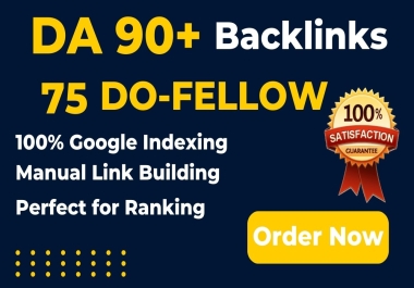 High Quality DA 90+ Backlinks Off-Page SEO monthly Service