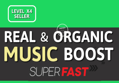 Real Music Booster Album,  Playlist OR Artist PROFILE Unique Listeners