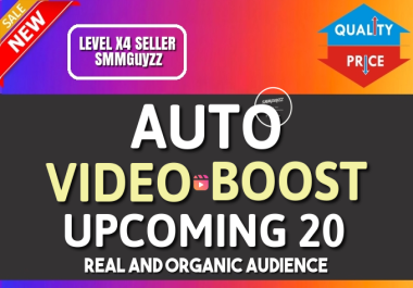 Get Real Automatic Video BOOST To Each Of Your Upcoming Uploads