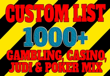 1000+ Gambling and casino backlinks