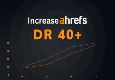 Increase Ahrefs Domain Rating DR 40+ with safe way