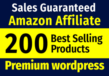 Build a guarantee income affiliate website that will be selling Amazon products
