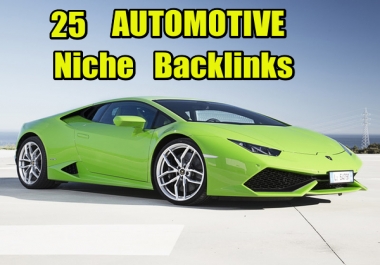 25 AUTOMOTIVE Niche Relevant Profile Permanent Backlinks.