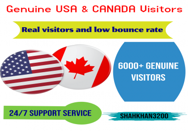 I will bring USA and Canada targeted traffic