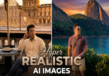 I will generate realistic ai images and ai art for any project