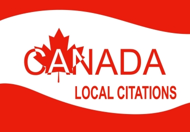 Do Manually TOP 50 CA Local Citations for Local SEO. I always ensure best quality work.