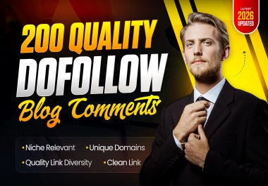 Boost SEO with 200 Do Fo-llow Links from High DA Sites