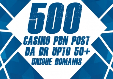 500 BK8 Casino Permanent Home Page DA DR Upto 50+ PBN Links - Unique Domains