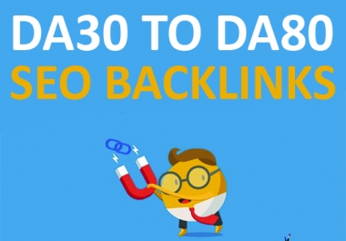 create 10 high authority seo backlinks from DA 80