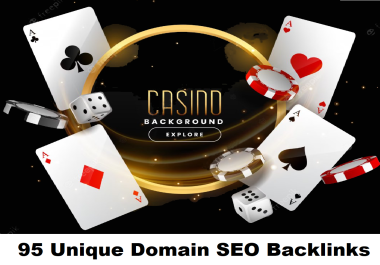 Get 95 unique domain SEO backlinks on da30-100 websites