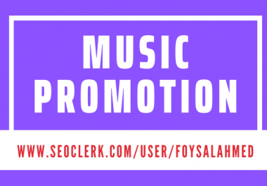 Best Music Promotion Strategy And Manual Work In 3 Days Delivery