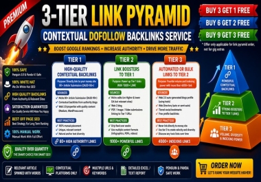 Get 2026 Updated 3-Tier Link Pyramid Strategy Backlinks Service to Boost Your Website Rank